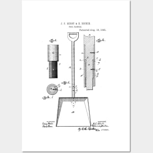 Tool Handle Vintage Patent Hand Drawing Posters and Art